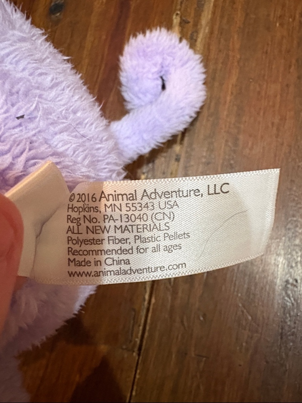 Lavender Plush Monkey Stuffed Animal - Soft Snuggle Toy - Picture 4 of 4